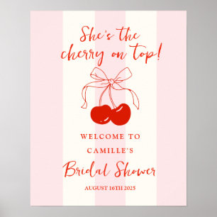 Poster Pancarte de bienvenue pour une baby shower sur le