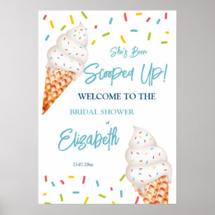 Poster Pancarte de bienvenue pour une baby shower sur le 