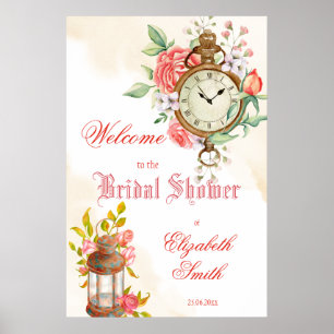 Poster Pancarte de bienvenue pour une fête de mariage aut