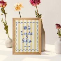 Pancarte de cartes et cadeaux de citrons gribouill
