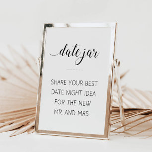 Poster Pancarte de conseils de mariage pour un bocal d'id