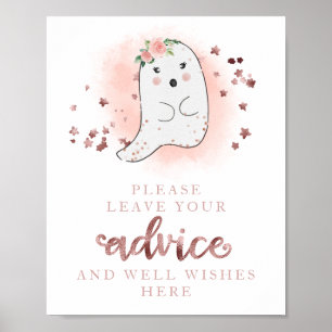 Poster Pancarte de conseils pour une baby shower sur le t