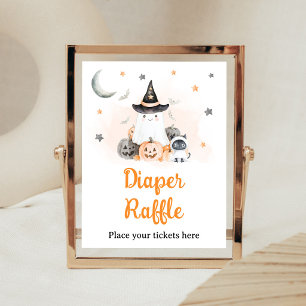 Poster Pancarte de jeu-concours de couches Little Boo Hal