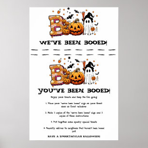 Poster Pancarte de jeu de boo Halloween 