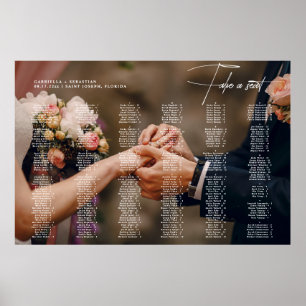 Poster Pancarte de placement de mariage alphabétique mini