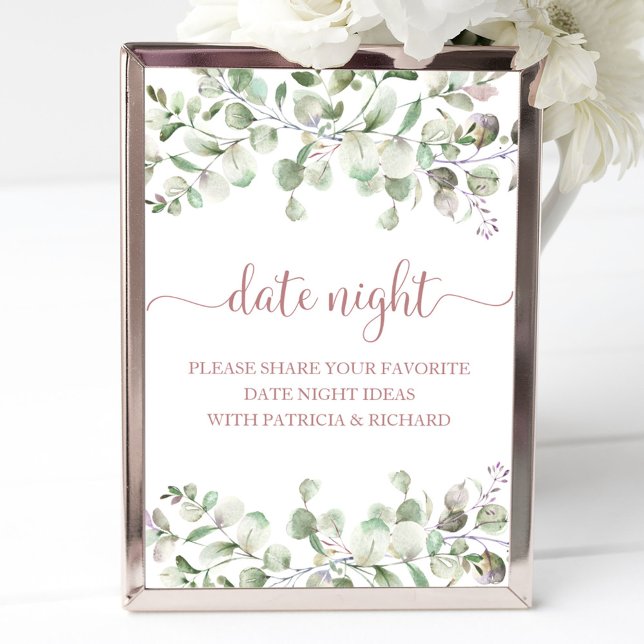 Poster Pancarte de pot de nuit de date de douche de marié (Créateur téléchargé)