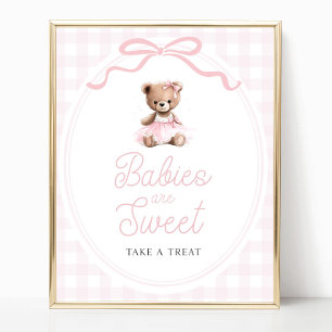 Poster Pancarte de table de friandises pour Baby Shower O
