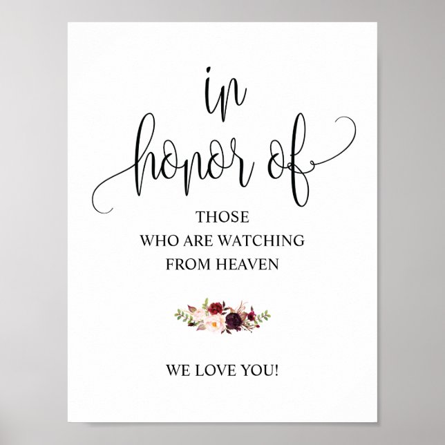 Poster Pancarte de table de mariage en calligraphie rusti (Devant)