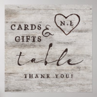 Pancarte de table de mariage pour cartes et cadeau