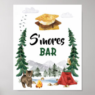 Poster Pancarte pour la fête du Bar S'mores