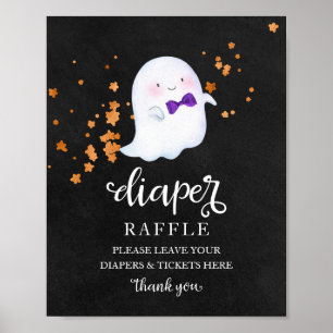 Poster Pancarte pour un jeu de laperons pour une baby sho