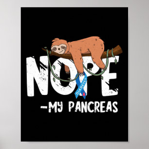 Poster Pancréas Sensibilisation au diabète Sang Sucre Dia