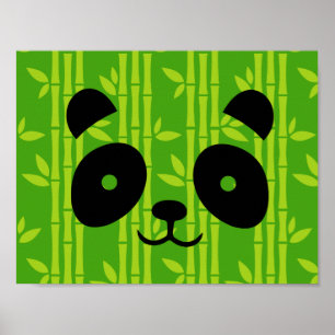 Poster panda_bamboo