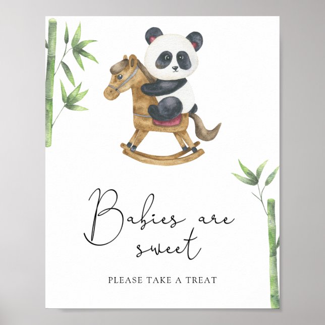 Poster Panda Bear - les bébés sont doux (Devant)