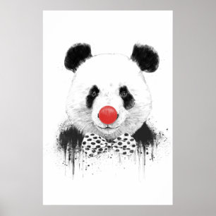 Poster Panda clown