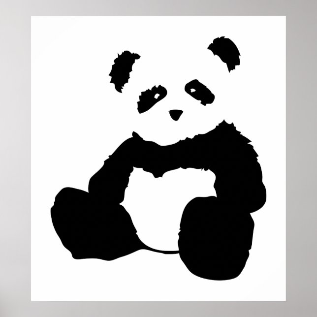 Poster panda plush. (Devant)