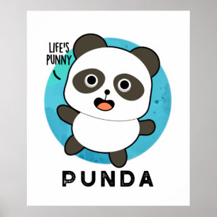 Poster Panda Pun Animal Punda Funny