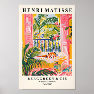 Poster Panda Rouge Dans La Baignoire Drôle Poster, Matiss