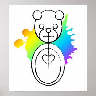 Poster panda splatz.