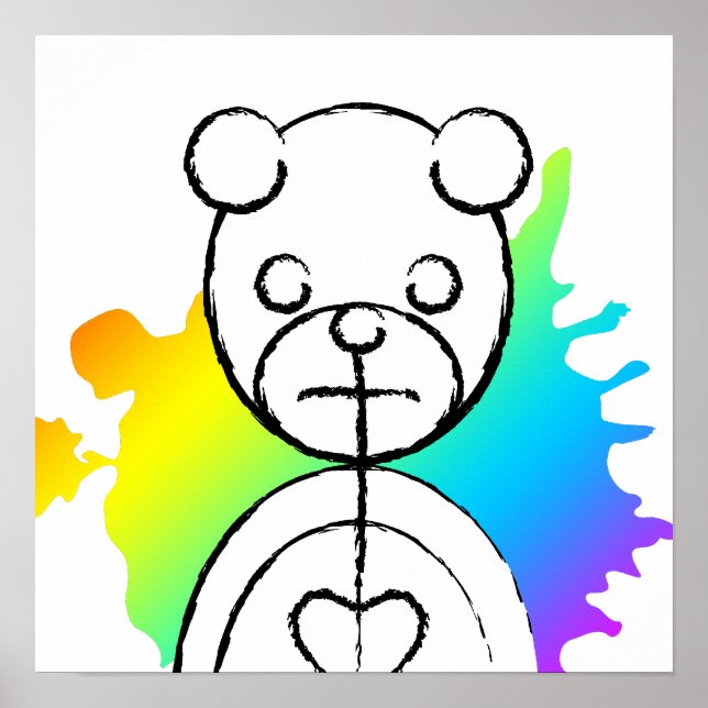 Poster panda splatz. (Devant)