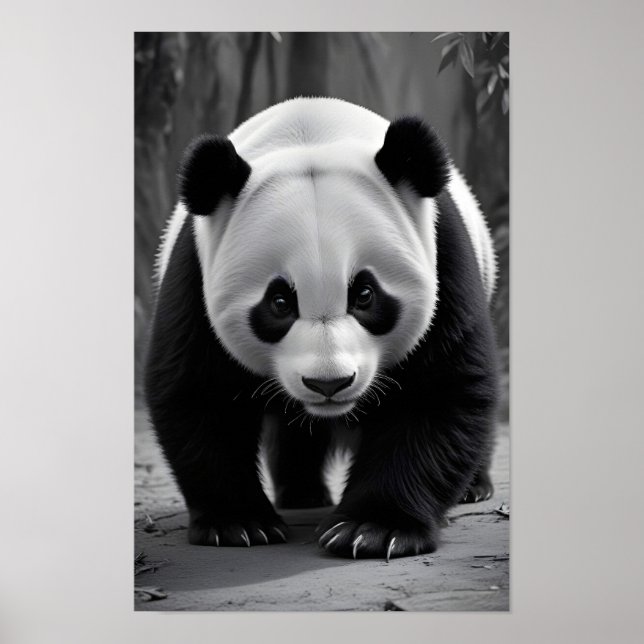 Poster Panda Wildlife Majestic Nature Life Art Wallpaper (Devant)