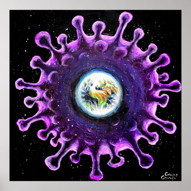 Poster pandémie de coronavirus (Devant)