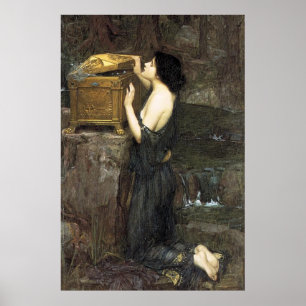Poster PaNDoRA, par John William Waterhouse, 1896