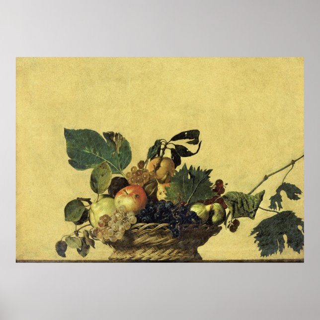 Poster Panier de fruits du Caravaggio (Devant)