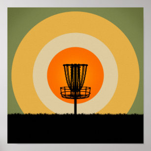 Poster Panier de golf sur disque