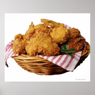 Poster Panier de poulet frit