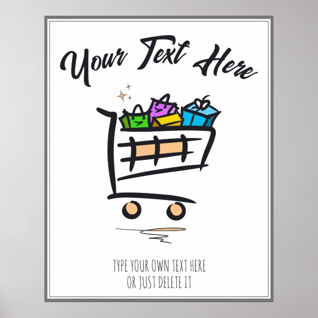 Poster Panier. Promotion / Vente hivernale (Devant)