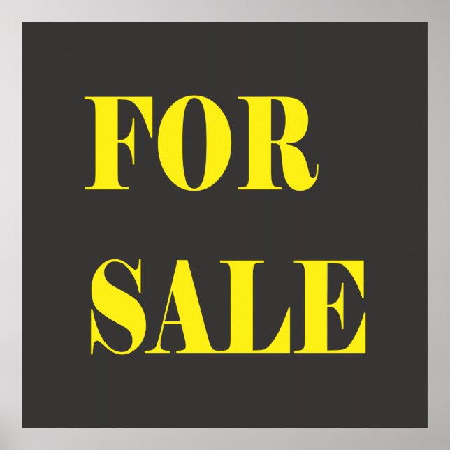 Poster panneau à vendre (Devant)