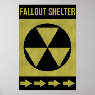 Poster Panneau Abri de secours