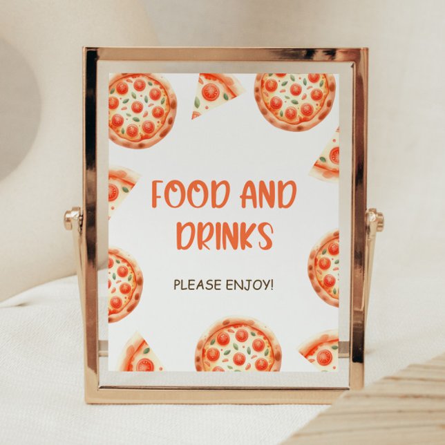 Poster Panneau Alimentation Et Boissons Du Baby shower De (Créateur téléchargé)