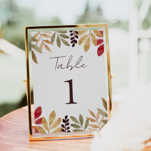 Poster Panneau Aquarelle Citrouille Automne Baby shower S