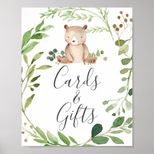 Poster Panneau Baby shower de l'ours
