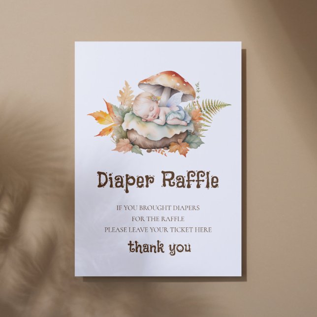 Poster Panneau Baby shower du chapelet de la couche Fée d (Créateur téléchargé)