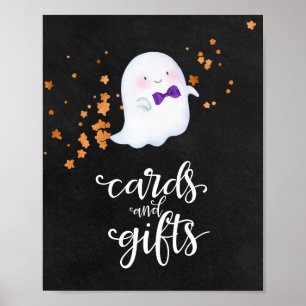 Poster Panneau Baby shower fille Halloween Cartes et cade