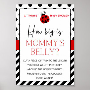 Poster Panneau Baby shower Ladybug