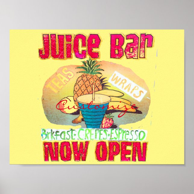 Poster Panneau Barre de jus Thunder_Cove (Devant)