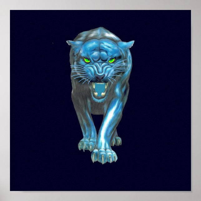 POSTER PANNEAU BLEU (Devant)