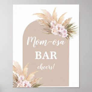 Poster Panneau Bohême Pampas Grass Mimosa Bar