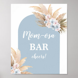Poster Panneau Bohême Pampas Grass Mimosa Bar Boy