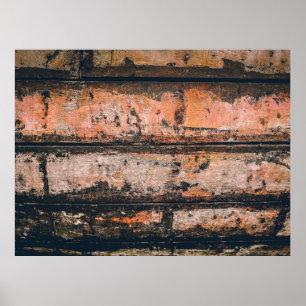 Poster Panneau Brown et orange