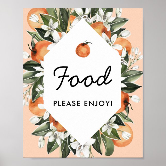 Poster Panneau Buffet Petit Baby shower Cutie (Devant)