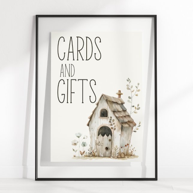 Poster Panneau Cadeaux de Baby shower de la petite ferme (Créateur téléchargé)