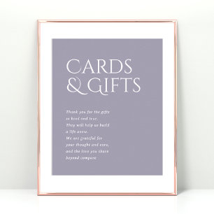 Poster Panneau Cadeaux et cartes de mariage Norwich