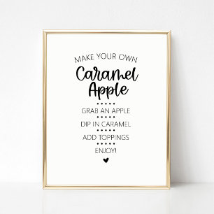 Poster Panneau Caramel à barre Apple