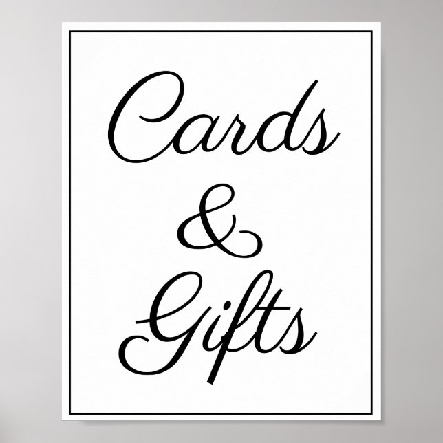 Poster Panneau Cartes et cadeaux (Devant)