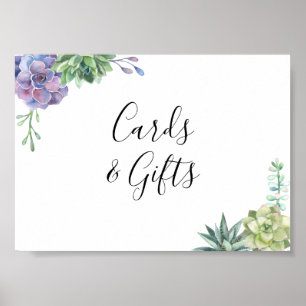 Poster Panneau Cartes et cadeaux